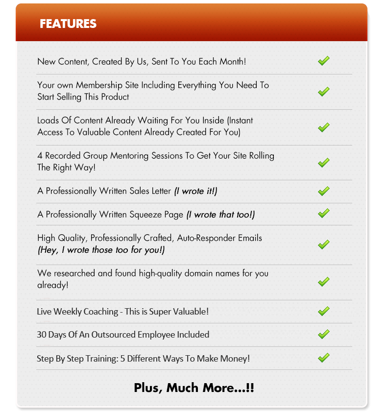 Features List