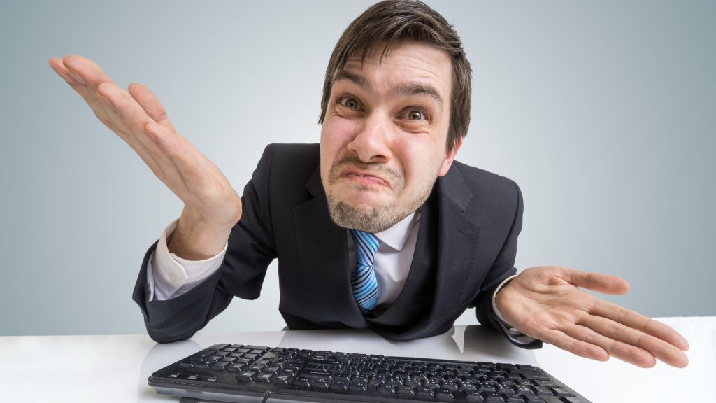 Confused Frustrated Business Man Dreamstime m 91625608 2 Job Crusher