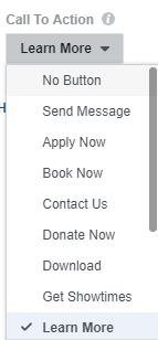 CTA on Facebook ads